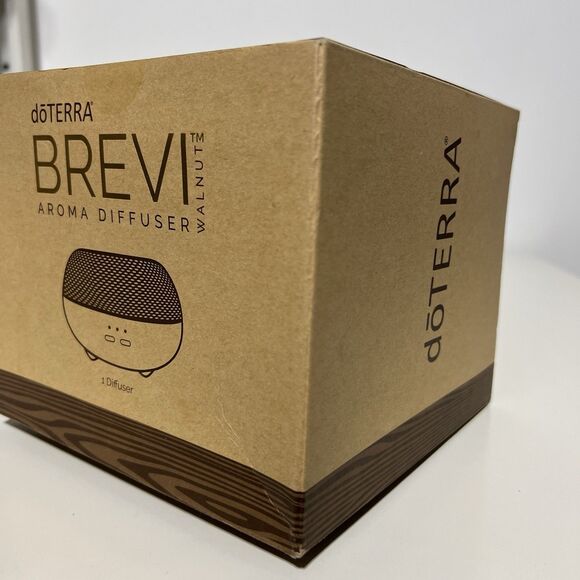 Doterra Brevi Aroma Walnut Ultrasonic Essential Oil Diffuser New In Box - Picture 4 of 5